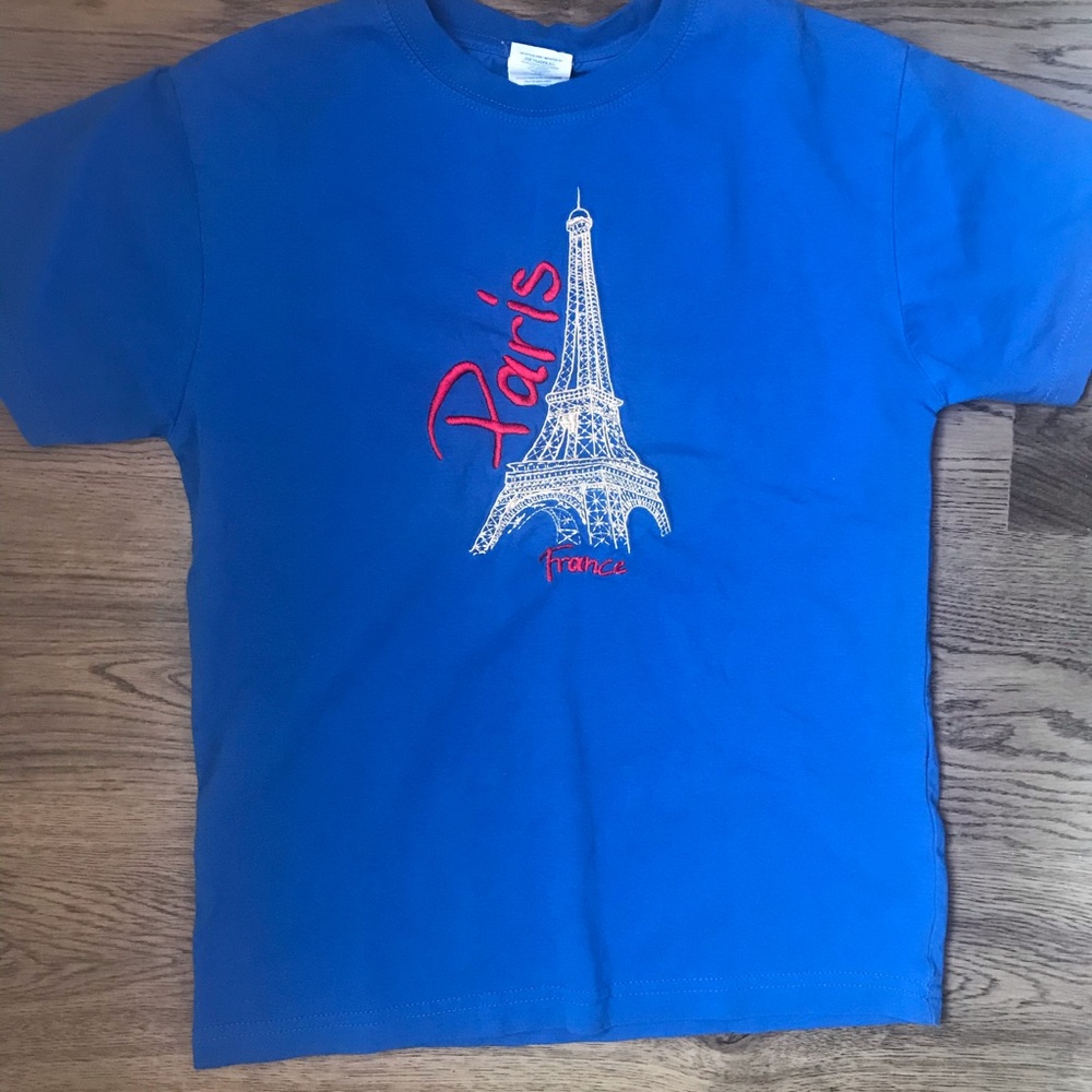 Blue Paris tee shirt